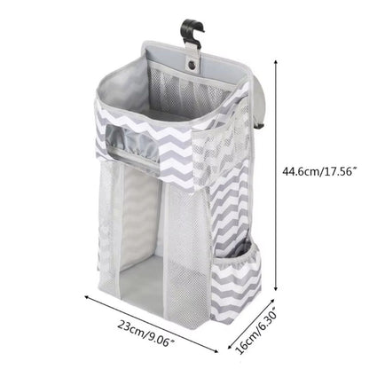 Crib Storage Organizer - Hanging Diaper Caddy