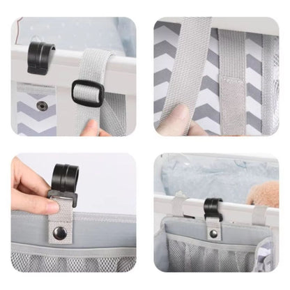 Crib Storage Organizer - Hanging Diaper Caddy