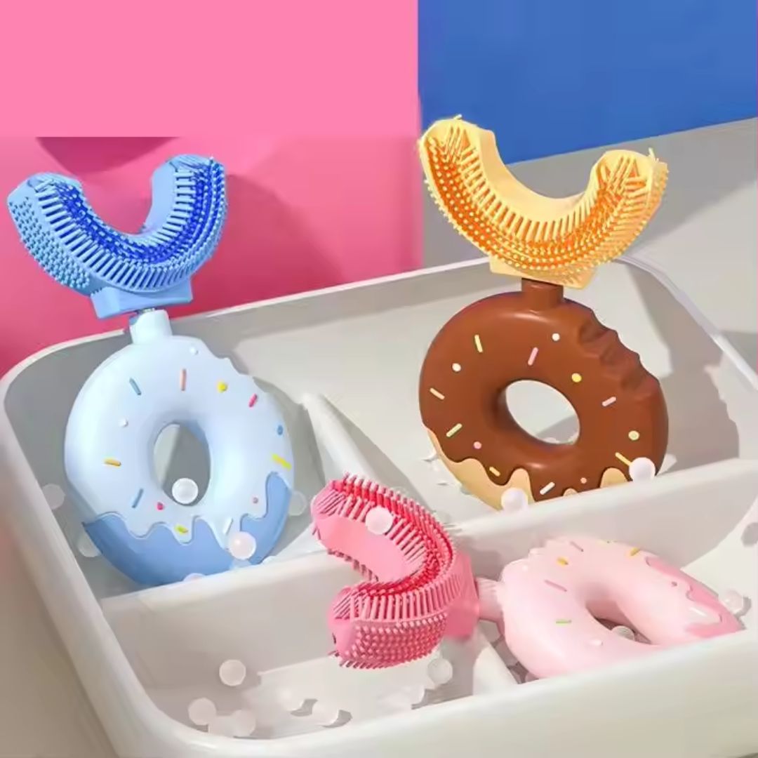 Soft U-Shaped Baby Toothbrush Donut Silicone Toothbrush