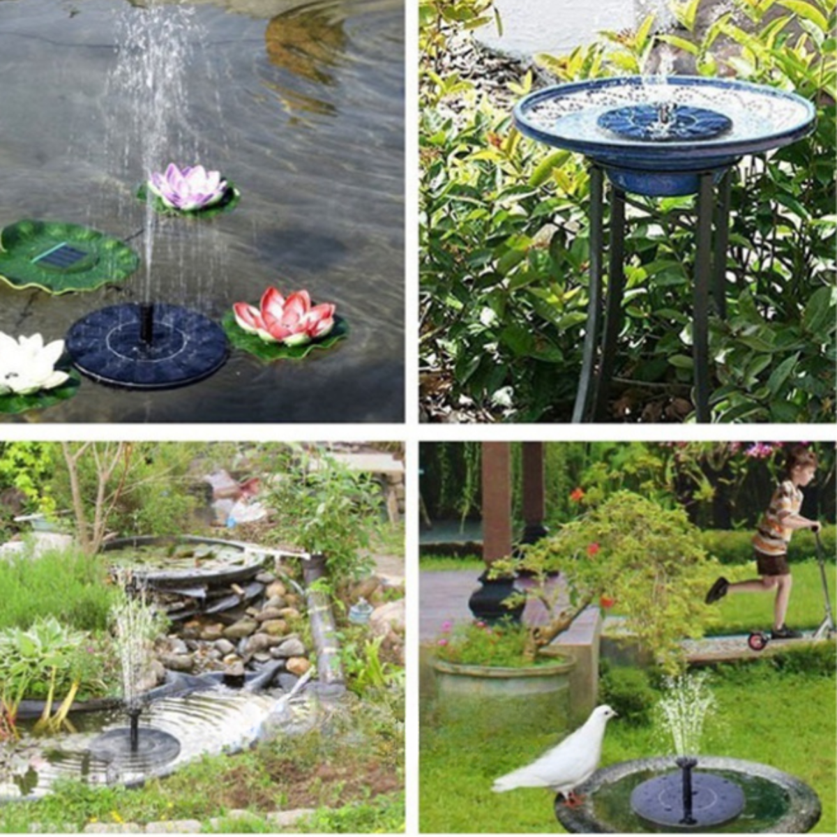 Natural Outdoor Bird Fountain