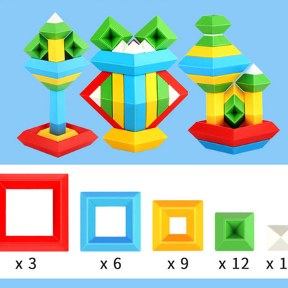 Wooden Educational Stacking Block Toy