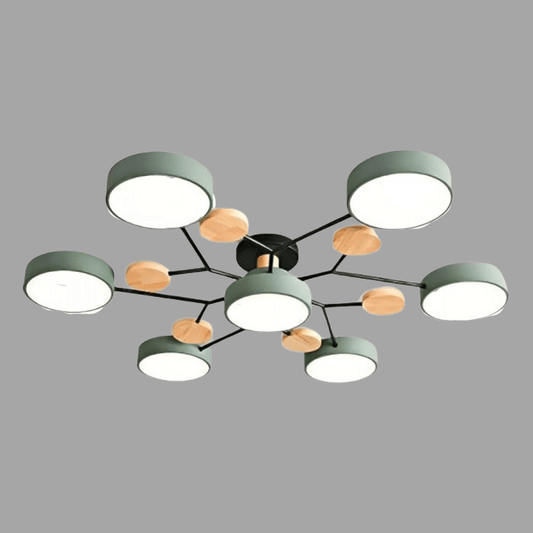 Contemporary LED Ceiling Lamp with Warm White Lighting - Fesara
