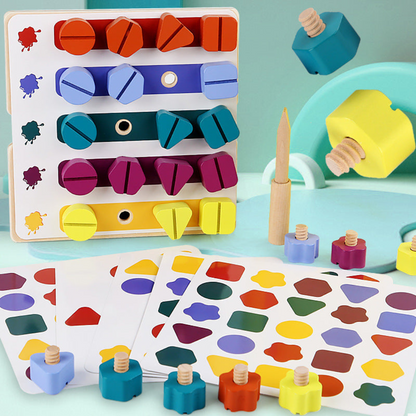 Wooden Color Sorting Educational Toy