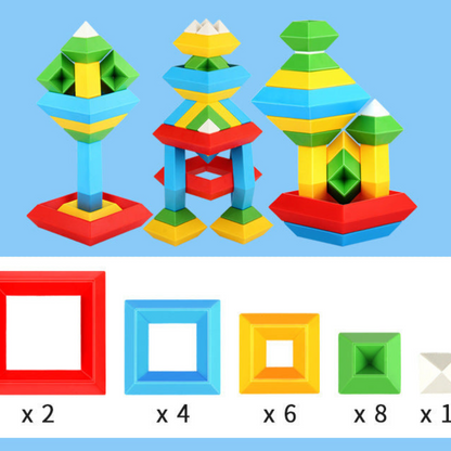 Wooden Educational Stacking Block Toy