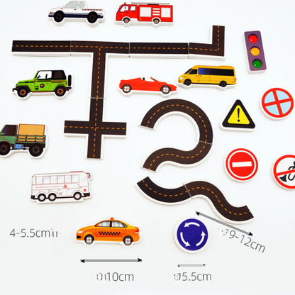 Fun Sticky Road Car Playset