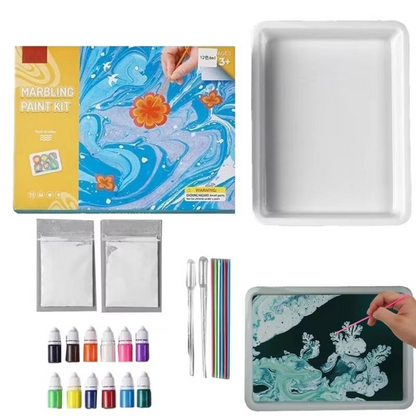 Colorful Artistic Marble Effect Paint Kit
