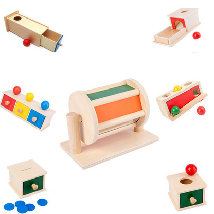 Fesara | Wooden Sensory Toy Box for Kids