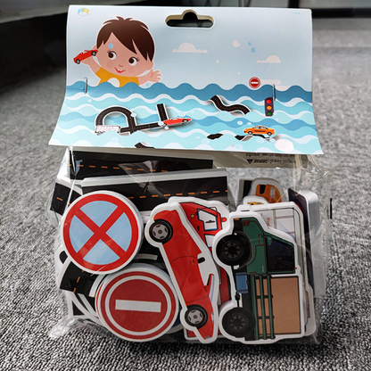 Fun Sticky Road Car Playset