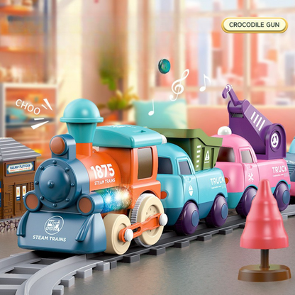 Fun Kids Train Set with Multiple Cars