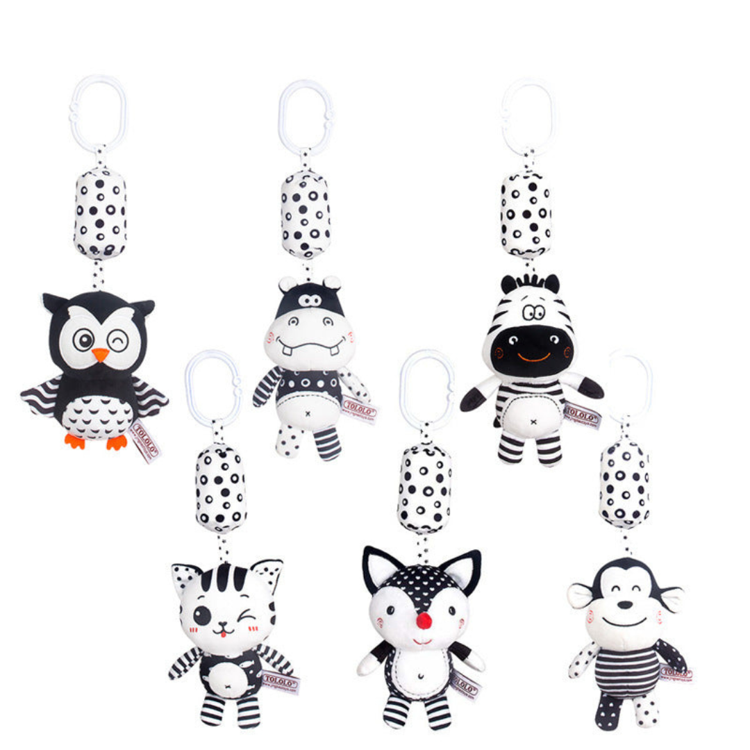Cute Soft Baby Toy Plush Rattle Friends