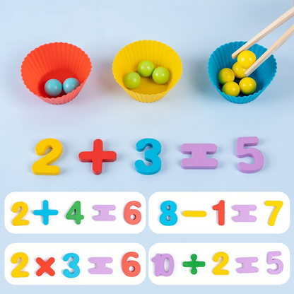 Educational Number Colour Sorting Ball Set for Kids