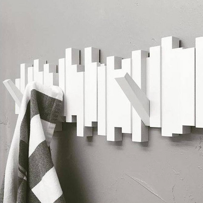 Modern Wall Mount Piano Hook Rack for Entryway Organization