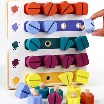 Wooden Color Sorting Educational Toy - Fesara