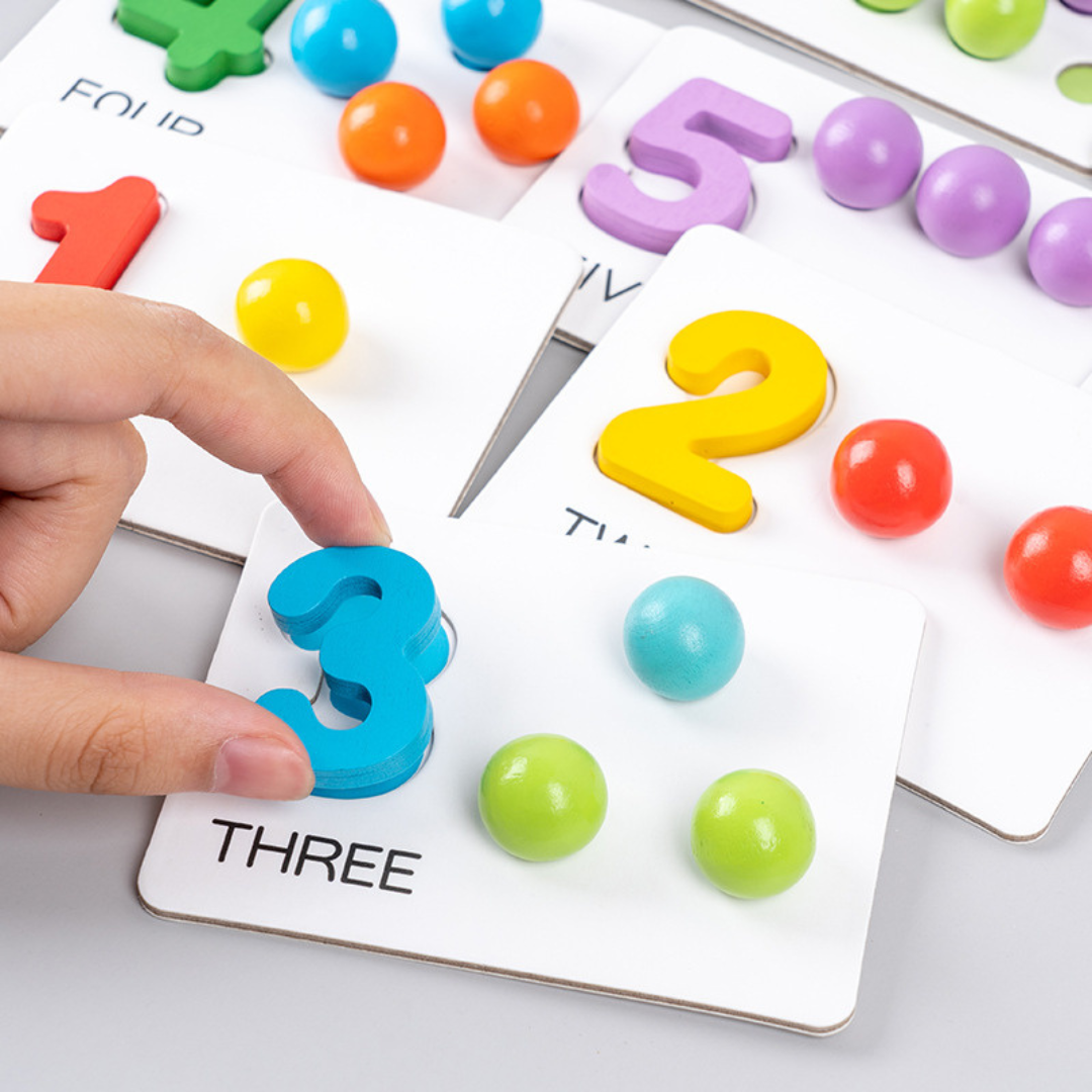 Educational Number Colour Sorting Ball Set for Kids