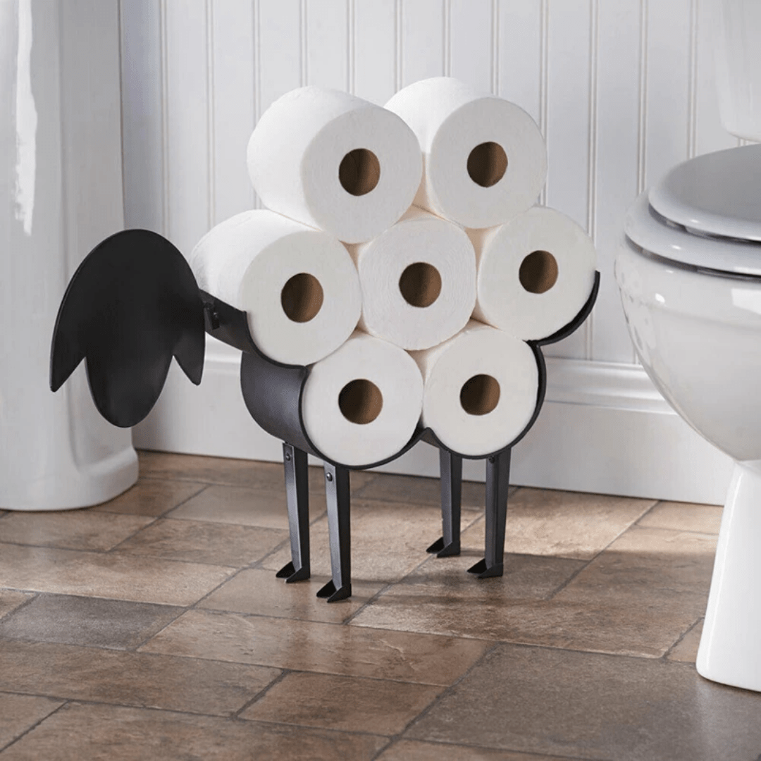 Cute Animal Iron Toilet Paper Holder WALL MOUNT