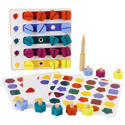 Wooden Color Sorting Educational Toy