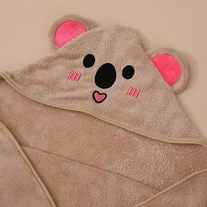 Adorable Animal Baby Hooded Bath Towel for Children
