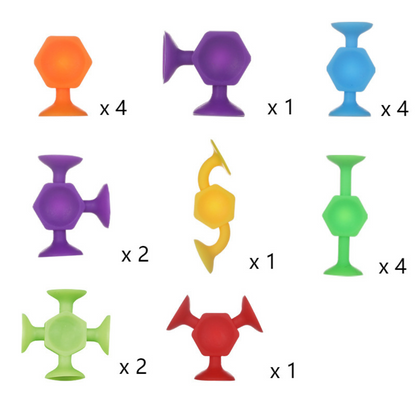 Learning Alphabet Suction Cup Letters and Numbers Set