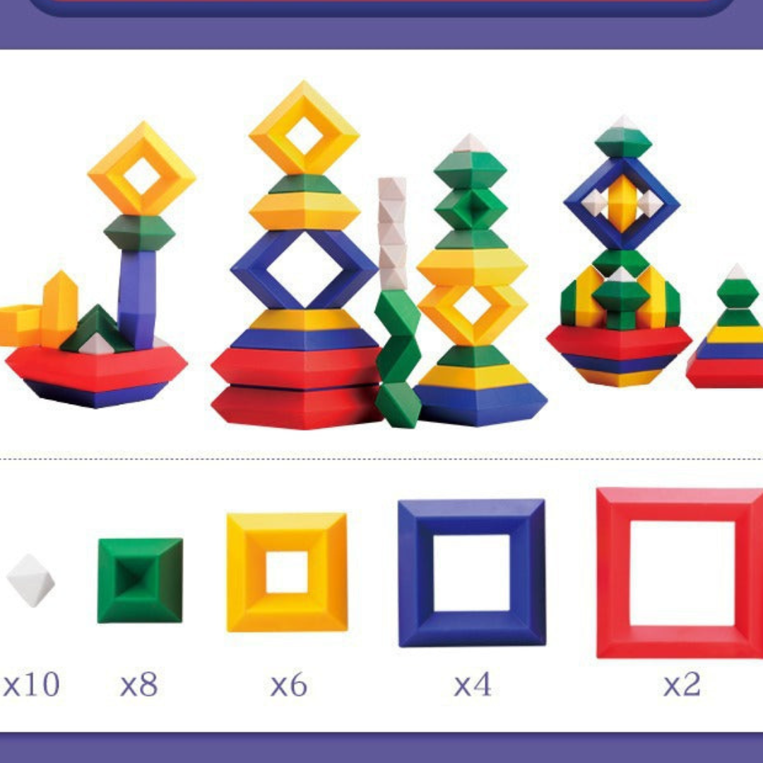 Wooden Educational Stacking Block Toy