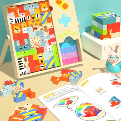 Classic Wood Brain Teaser Puzzle Game