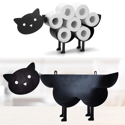 Cute Animal Iron Toilet Paper Holder WALL MOUNT
