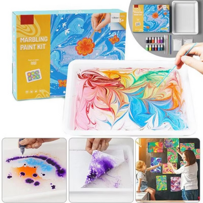 Colorful Artistic Marble Effect Paint Kit
