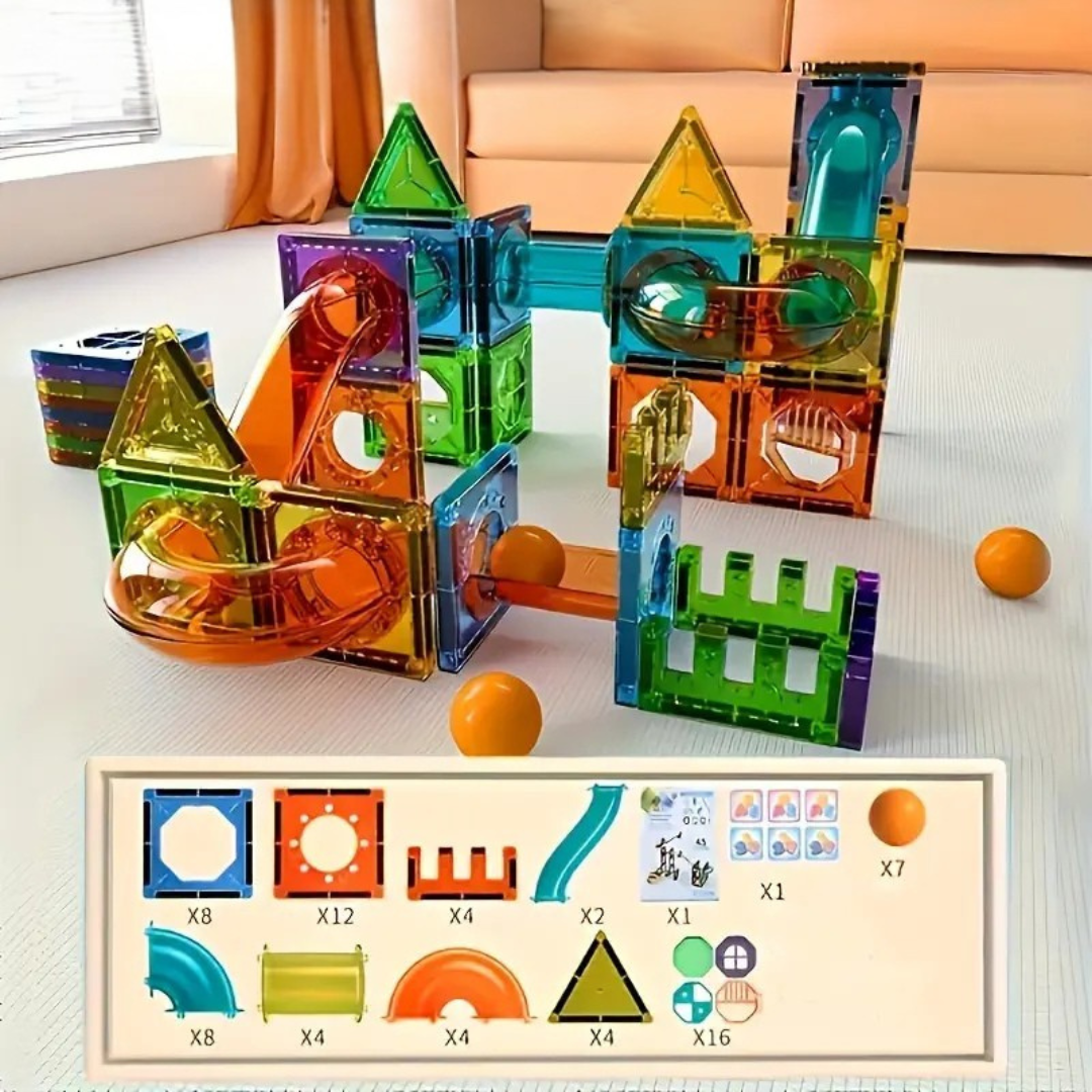 Glowing Blocks Magnetic Building Set with LED Lights
