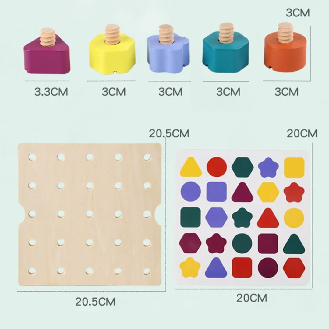 Wooden Color Sorting Educational Toy