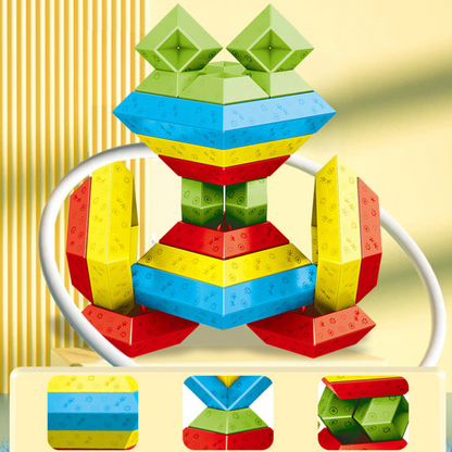 Wooden Educational Stacking Block Toy