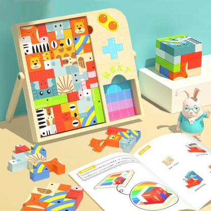 Classic Wood Brain Teaser Puzzle Game