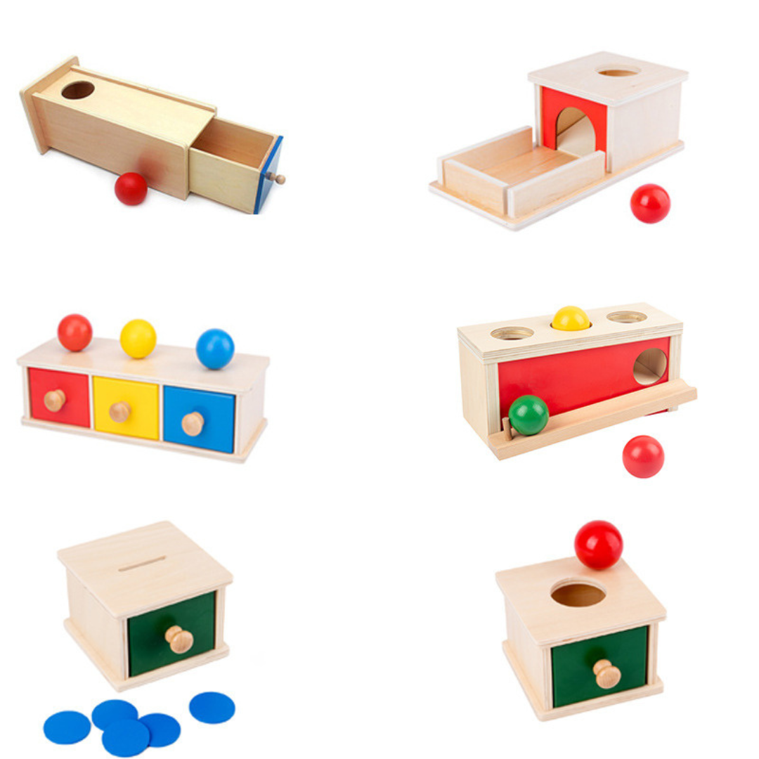 Fesara | Wooden Sensory Toy Box for Kids