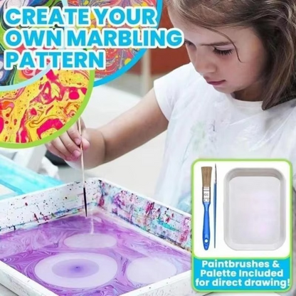 Colorful Artistic Marble Effect Paint Kit