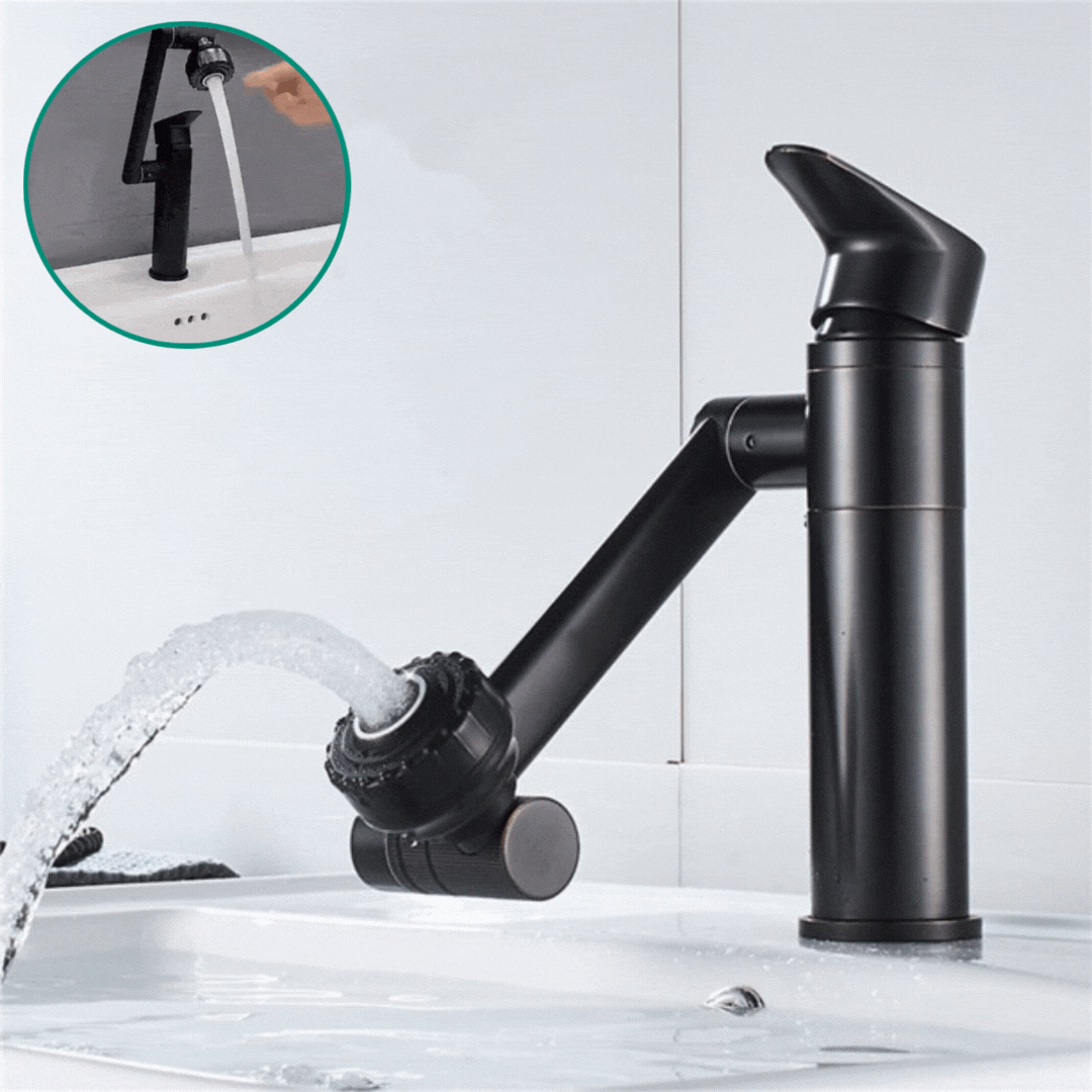 Flexible 360 Degree Kitchen Faucet with Spray Nozzle