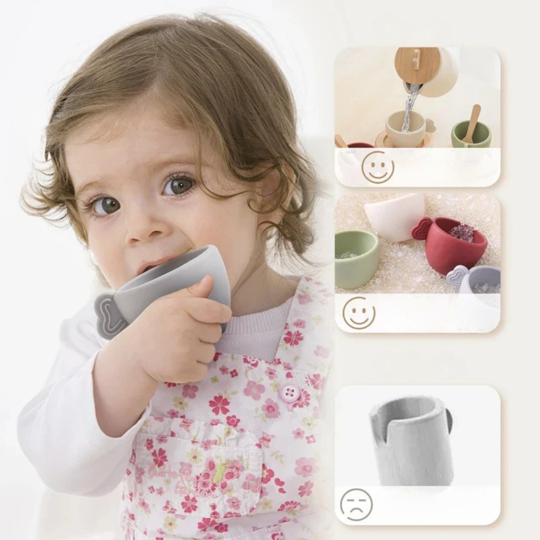 Natural Wooden Silicone Tea Infuser Set - Fesara