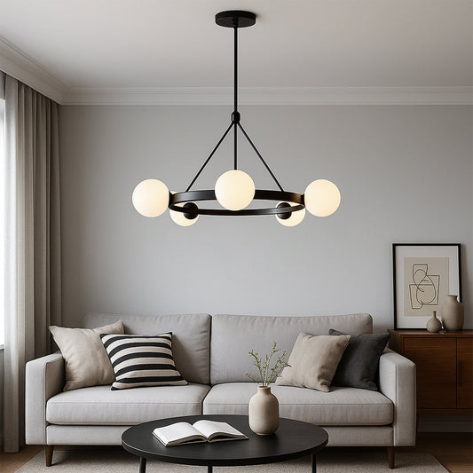 Simple Modern 5 Light Chandelier - Fesara