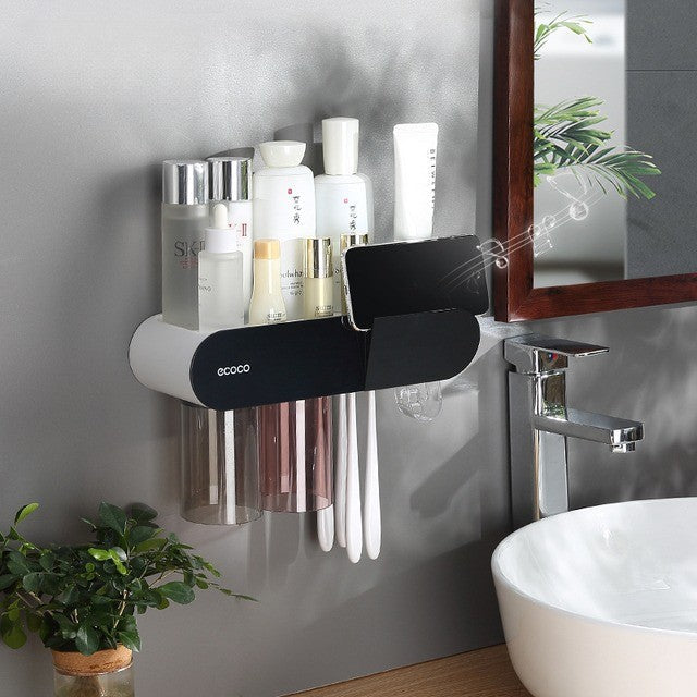 Compact Wall Storage Shelf Organizer System - Fesara