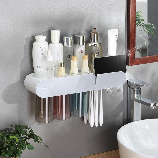 Compact Wall Mounted Shelf Storage Organizer