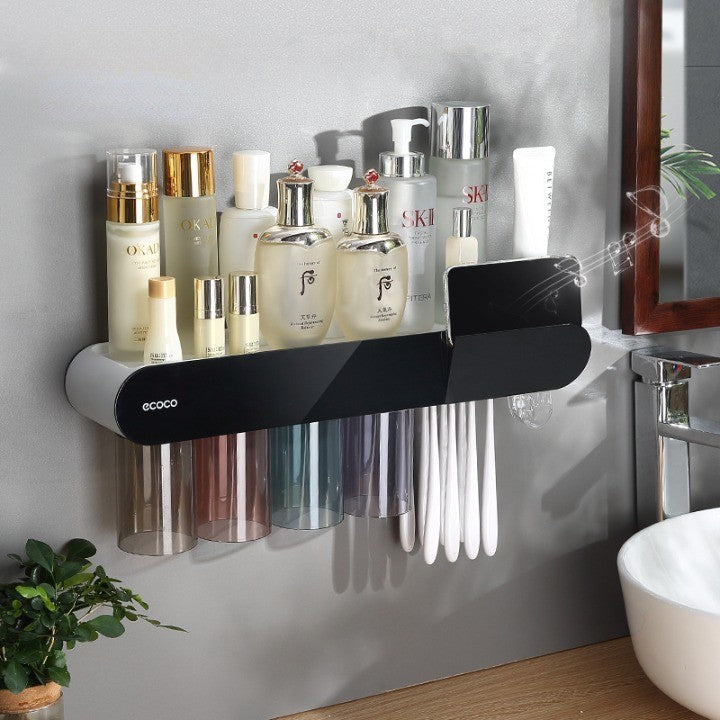 Compact Wall Mounted Shelf Storage Organizer