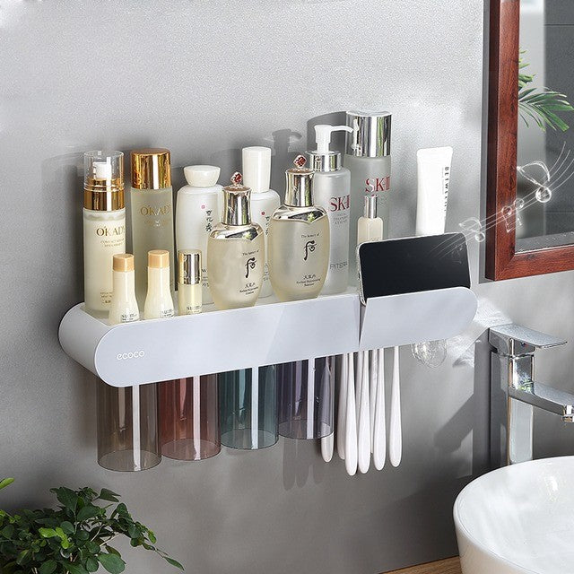 Compact Wall Storage Shelf Organizer System