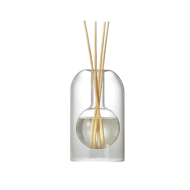 Stylish Round Glass Table Lamp - Fesara