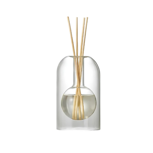 Stylish Round Glass Table Lamp - Fesara