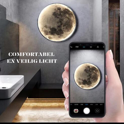 Soft LED Moon Phase Wall Lamp