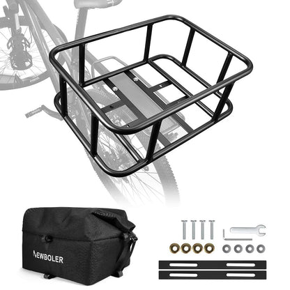 Durable Rear Bike Storage Basket with Mount