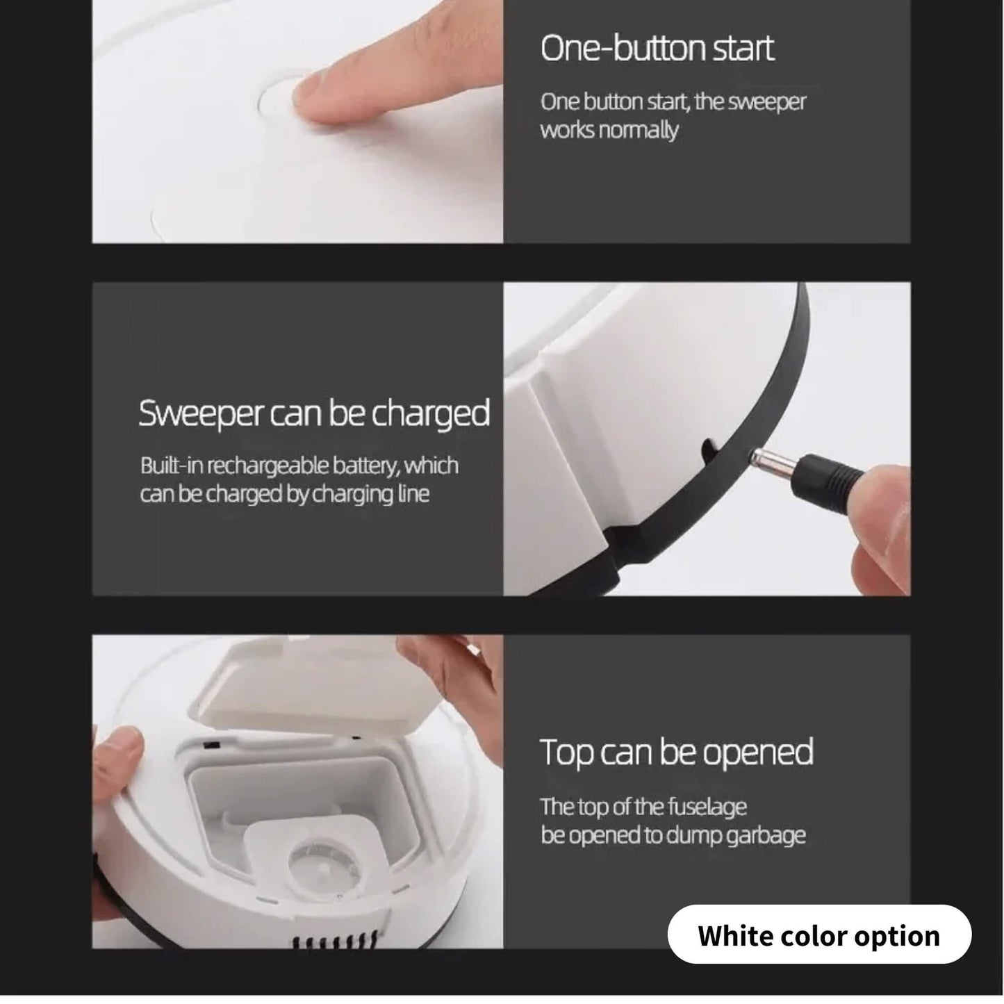Premium Robot Vacuum with Mop & Self Charge
