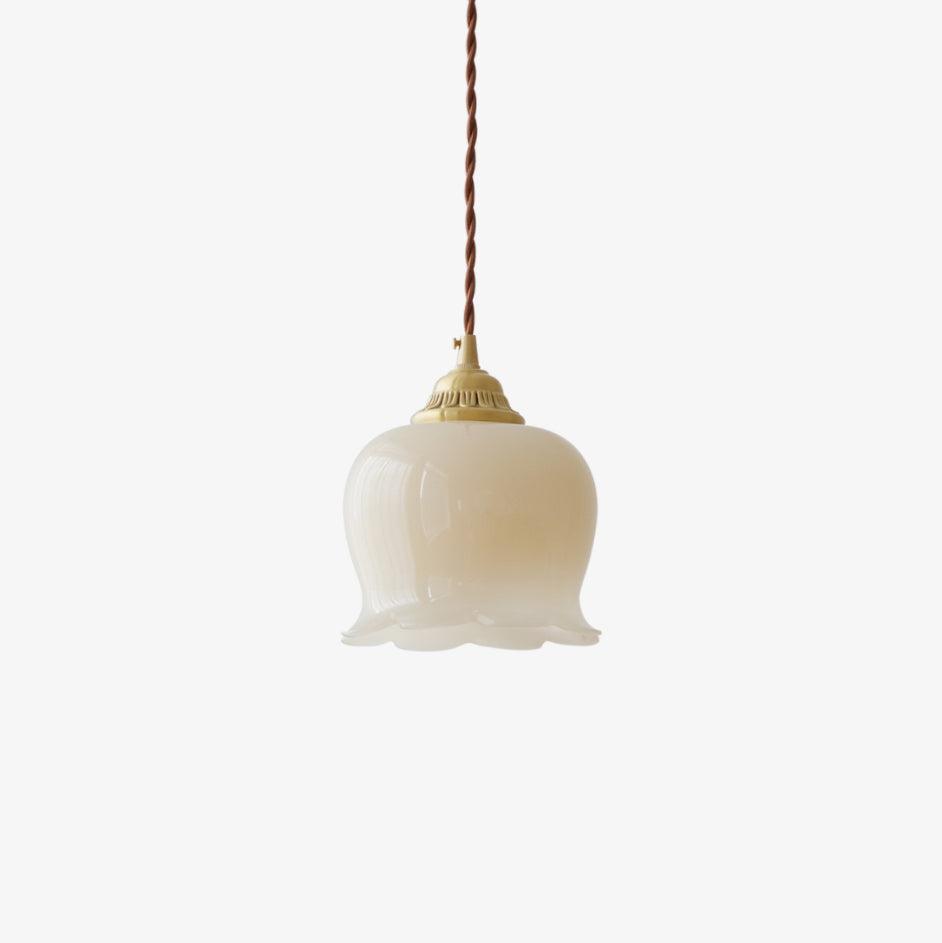 Classic Gold Floral Pendant Light Fixture