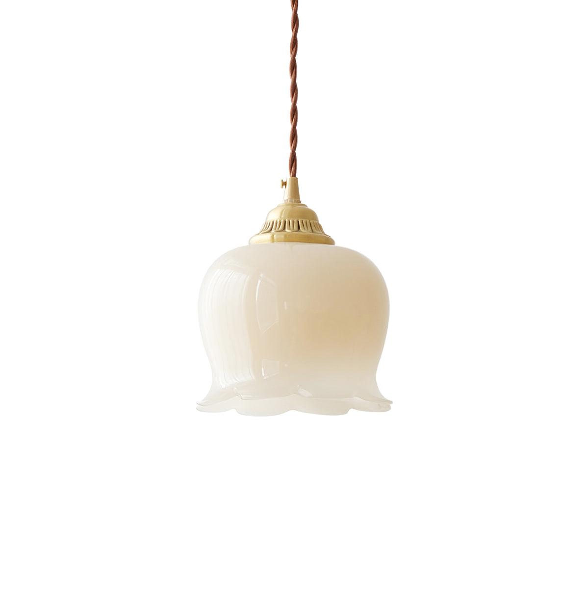 Classic Gold Floral Pendant Light Fixture