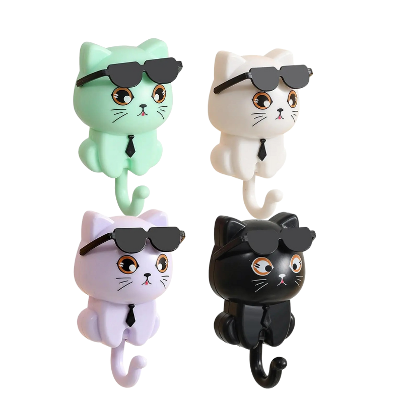 Whisker Cat Wall Hooks - Fesara