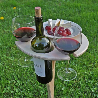 Portable Folding Wine Table for Outdoor Picnics - Fesara