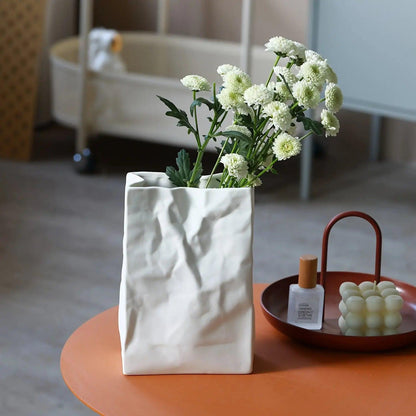 Elegant Floral Paper Vase