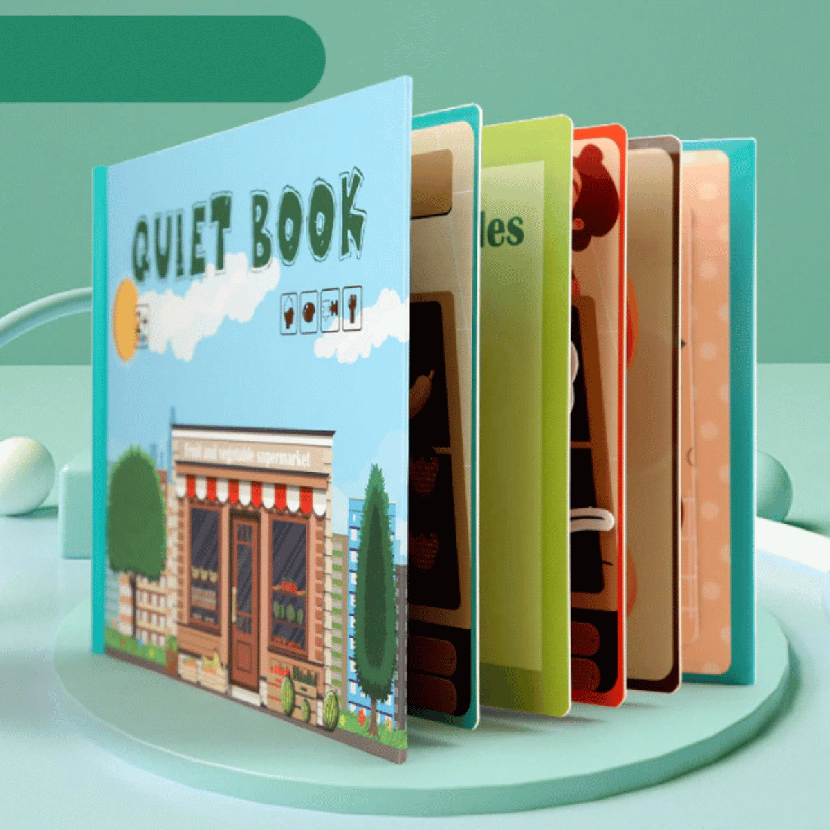 Interactive Learning Book for Kids Quiet Play